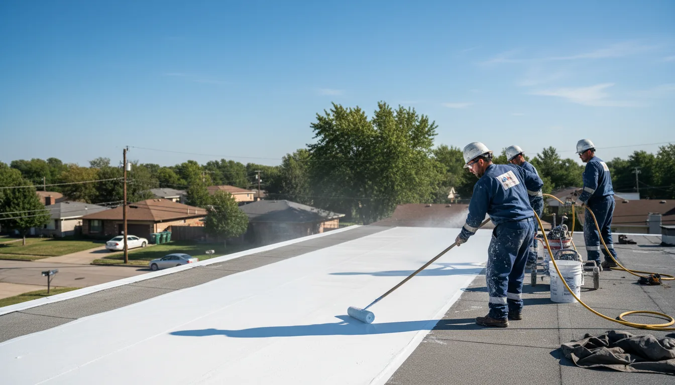 Commercial roof coating in Encino, NM near me